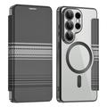 Custodia a libro magnetica elegante per Samsung Galaxy S26 Ultra con scomparti per carte RFID