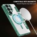 Custodia a libro magnetica elegante per Samsung Galaxy S26 Ultra con scomparti per carte RFID - Verde scuro