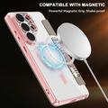 Custodia a libro magnetica elegante per Samsung Galaxy S26 Ultra con scomparti per carte RFID - Rosa