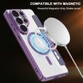 Custodia a libro magnetica elegante per Samsung Galaxy S26 Ultra con scomparti per carte RFID - Viola