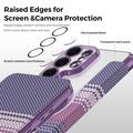 Custodia a libro magnetica elegante per Samsung Galaxy S26 Ultra con scomparti per carte RFID - Viola