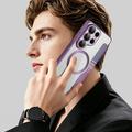 Custodia a libro magnetica elegante per Samsung Galaxy S26 Ultra con scomparti per carte RFID - Viola