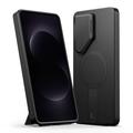 Custodia Tech-Protect Kevlar Aura per Samsung Galaxy S26 Ultra - Compatibile con MagSafe - Nera / Arancione