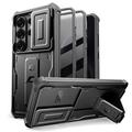 Samsung Galaxy S26 Ultra Tech-Protect Kevlar Cam+ Set da 2 custodie - Protezione per schermo, protezione per fotocamera, supporto - Nero