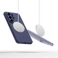Custodia in silicone liquido Samsung Galaxy S26 Ultra Tech-Protect - Compatibile con MagSafe - Viola
