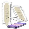 Protezione per schermo in vetro temperato Tech-Protect Quick Set AR+ per Samsung Galaxy S26 Ultra - Bordi neri