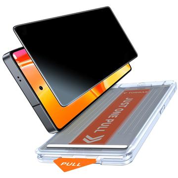 Proteggi schermo in vetro temperato Samsung Galaxy S26 Ultra Torras GlassGo Privacy con cornice autoallineante