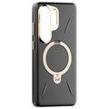 Samsung Galaxy S26 Ultra Torras Ostand Q3 Custodia magnetica VegSkin - Nero