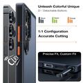 Custodia Samsung Galaxy S26 Ultra Torras Skin-Touch con pulsanti intercambiabili - Nero