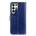 Samsung Galaxy S26 Ultra Custodia a portafoglio con supporto - Blu