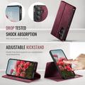 Custodia a portafoglio staccabile 2 in 1 Samsung Galaxy S26+ Caseme C49 - Compatibile con MagSafe, RFID - Rossa