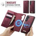 Custodia a portafoglio staccabile 2 in 1 Samsung Galaxy S26+ Caseme C49 - Compatibile con MagSafe, RFID - Rossa