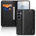 Custodia in Pelle a Portafoglio Dux Ducis Hivo per Samsung Galaxy S26+ - Nera