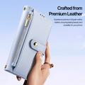 Custodia in pelle a portafoglio con copertura magnetica Dux Ducis Lawa per Samsung Galaxy S26+ - Baby Blu