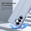 Custodia in pelle a portafoglio con copertura magnetica Dux Ducis Lawa per Samsung Galaxy S26+ - Baby Blu