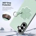 Custodia per Samsung Galaxy S26+ Dux Ducis Luvy con anello per le dita e cinturino per la mano - Verde / Trifoglio