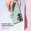 Custodia per Samsung Galaxy S26+ Dux Ducis Luvy con anello per le dita e cinturino per la mano - Verde / Trifoglio