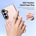 Custodia Samsung Galaxy S26+ Dux Ducis Luvy con anello per le dita e cinturino per la mano - Rosa chiaro / Farfalla