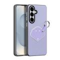 Custodia Samsung Galaxy S26+ Dux Ducis Luvy con anello per le dita e cinturino per la mano - Viola / Conchiglia