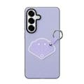 Custodia Samsung Galaxy S26+ Dux Ducis Luvy con anello per le dita e cinturino per la mano - Viola / Conchiglia