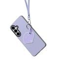 Custodia Samsung Galaxy S26+ Dux Ducis Luvy con anello per le dita e cinturino per la mano - Viola / Conchiglia