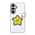Custodia per Samsung Galaxy S26+ Dux Ducis Luvy con anello per le dita e cinturino per la mano - Bianco / Stella