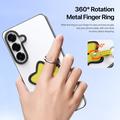 Custodia per Samsung Galaxy S26+ Dux Ducis Luvy con anello per le dita e cinturino per la mano - Bianco / Stella