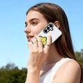 Custodia per Samsung Galaxy S26+ Dux Ducis Luvy con anello per le dita e cinturino per la mano - Bianco / Stella