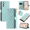 Custodia a portafoglio trapuntata lusso per Samsung Galaxy S26+ - Verde