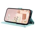 Custodia a portafoglio trapuntata lusso per Samsung Galaxy S26+ - Verde