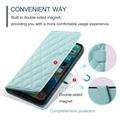 Custodia a portafoglio trapuntata lusso per Samsung Galaxy S26+ - Verde