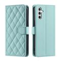 Custodia a portafoglio trapuntata lusso per Samsung Galaxy S26+ - Verde