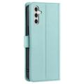 Custodia a portafoglio trapuntata lusso per Samsung Galaxy S26+ - Verde