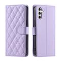 Custodia a portafoglio trapuntata lusso per Samsung Galaxy S26+ - Viola