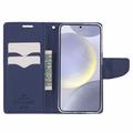 Custodia a Portafoglio Mercury Goospery Fancy Diary per Samsung Galaxy S26+ - Viola