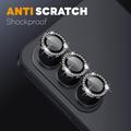 Set di protezioni per la fotocamera con strass per Samsung Galaxy S26+ Northjo - Nero