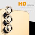 Set di protezioni per la fotocamera con strass per Samsung Galaxy S26+ Northjo - Color Oro