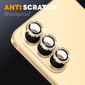 Set di protezioni per la fotocamera con strass per Samsung Galaxy S26+ Northjo - Color Oro