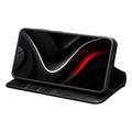 Custodia in pelle a portafoglio Samsung Galaxy S26+ Qialino Classic - nera