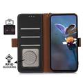 Custodia in pelle a portafoglio Samsung Galaxy S26+ con RFID - Nero