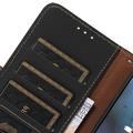 Custodia in pelle a portafoglio Samsung Galaxy S26+ con RFID - Nero