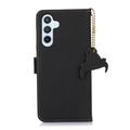 Custodia in pelle a portafoglio Samsung Galaxy S26+ con RFID - Nero