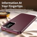 Custodia Samsung Galaxy S26+ Smart Clear View con slot per schede - Rosso vino