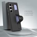Custodia ibrida Smart Samsung Galaxy S26+ con impugnatura in piedi - Nera