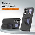 Custodia ibrida Smart Samsung Galaxy S26+ con impugnatura in piedi - Nera