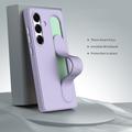 Custodia ibrida Smart Samsung Galaxy S26+ con impugnatura in piedi - Viola