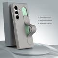 Custodia ibrida Smart Samsung Galaxy S26+ con impugnatura in piedi - Grigio titanio