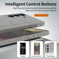 Custodia ibrida Smart Samsung Galaxy S26+ con impugnatura in piedi - Grigio titanio