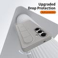 Custodia ibrida Smart Samsung Galaxy S26+ con impugnatura in piedi - Grigio titanio
