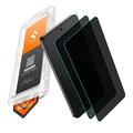 Protezione per lo schermo in vetro temperato con filtro privacy Samsung Galaxy S26+ Spigen Glas.tR EZ Fit Pro AC - 2 pezzi.